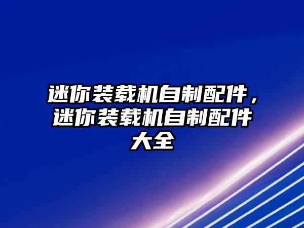 迷你裝載機自制配件，迷你裝載機自制配件大全