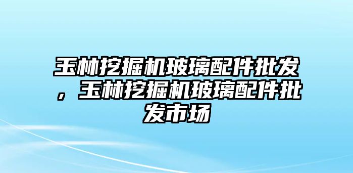 玉林挖掘機玻璃配件批發，玉林挖掘機玻璃配件批發市場