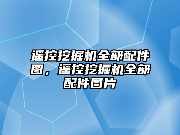 遙控挖掘機全部配件圖，遙控挖掘機全部配件圖片