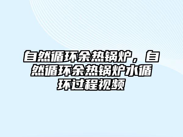 自然循環余熱鍋爐，自然循環余熱鍋爐水循環過程視頻