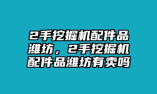 2手挖掘機配件品濰坊，2手挖掘機配件品濰坊有賣嗎