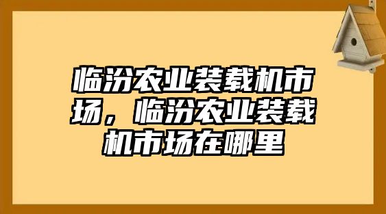 臨汾農(nóng)業(yè)裝載機(jī)市場，臨汾農(nóng)業(yè)裝載機(jī)市場在哪里