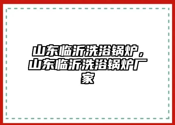 山東臨沂洗浴鍋爐，山東臨沂洗浴鍋爐廠家