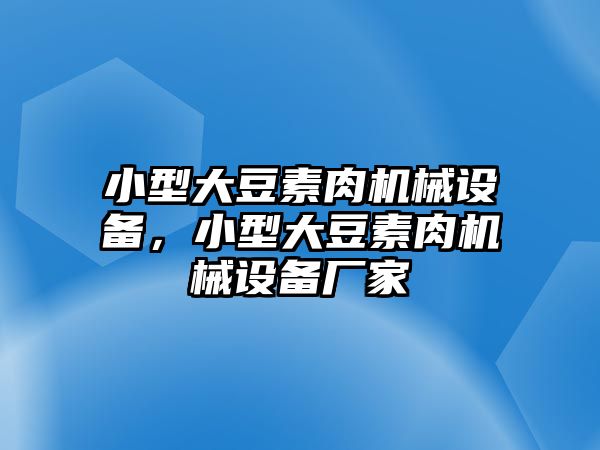 小型大豆素肉機械設備，小型大豆素肉機械設備廠家