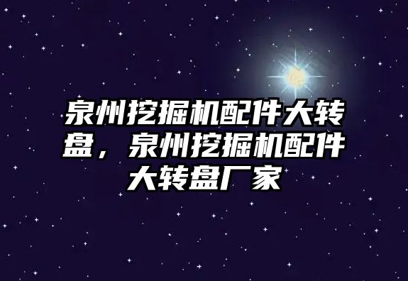 泉州挖掘機配件大轉(zhuǎn)盤，泉州挖掘機配件大轉(zhuǎn)盤廠家