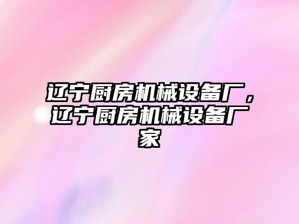 遼寧廚房機械設備廠，遼寧廚房機械設備廠家