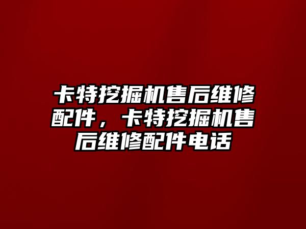 卡特挖掘機售后維修配件，卡特挖掘機售后維修配件電話