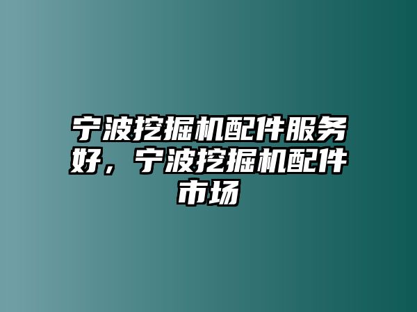 寧波挖掘機配件服務好，寧波挖掘機配件市場