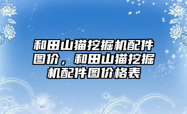 和田山貓挖掘機配件圖價，和田山貓挖掘機配件圖價格表