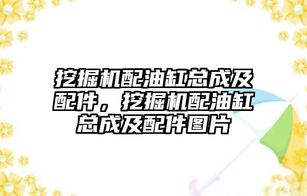 挖掘機配油缸總成及配件，挖掘機配油缸總成及配件圖片