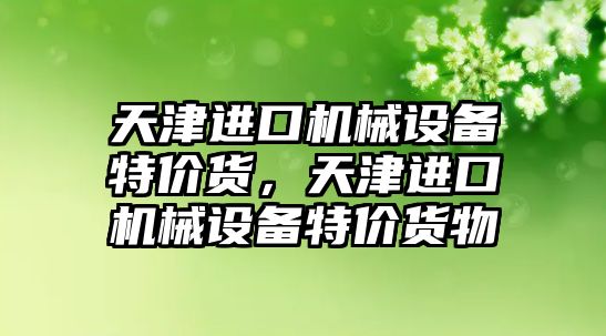 天津進口機械設備特價貨，天津進口機械設備特價貨物