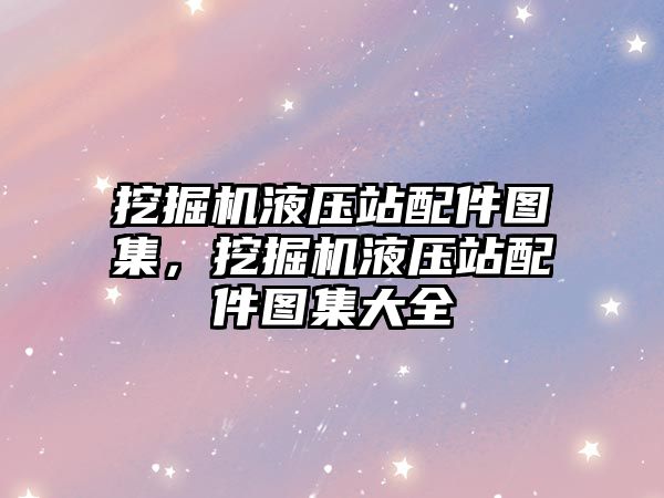 挖掘機液壓站配件圖集，挖掘機液壓站配件圖集大全