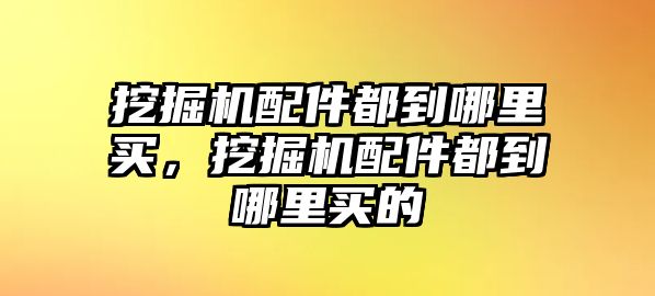 挖掘機配件都到哪里買，挖掘機配件都到哪里買的