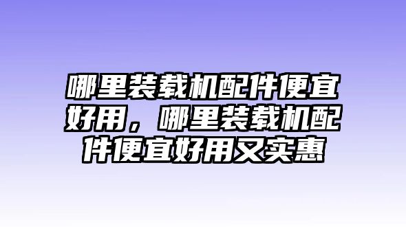 哪里裝載機配件便宜好用，哪里裝載機配件便宜好用又實惠