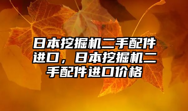 日本挖掘機二手配件進口，日本挖掘機二手配件進口價格