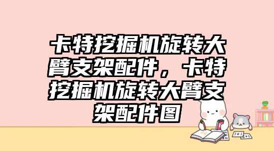 卡特挖掘機旋轉大臂支架配件，卡特挖掘機旋轉大臂支架配件圖