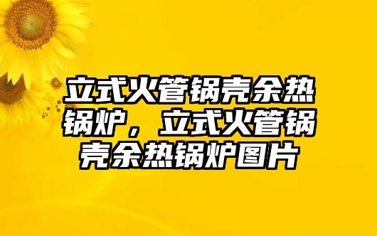 立式火管鍋殼余熱鍋爐，立式火管鍋殼余熱鍋爐圖片