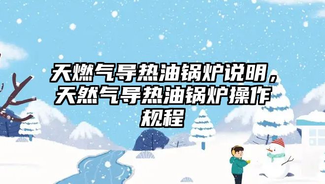 天燃?xì)鈱?dǎo)熱油鍋爐說明，天然氣導(dǎo)熱油鍋爐操作規(guī)程