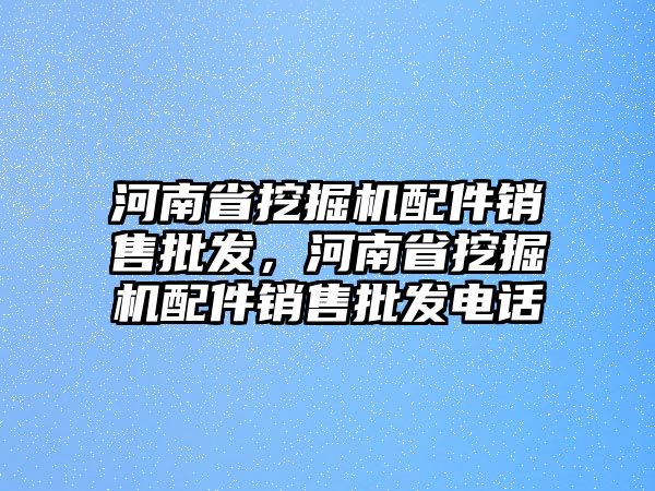 河南省挖掘機配件銷售批發(fā)，河南省挖掘機配件銷售批發(fā)電話