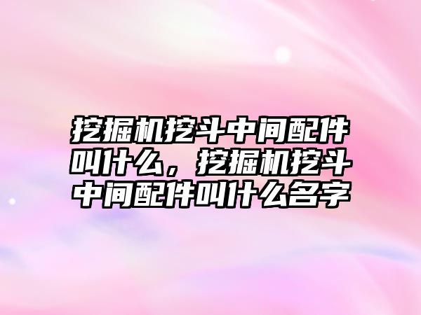 挖掘機挖斗中間配件叫什么，挖掘機挖斗中間配件叫什么名字