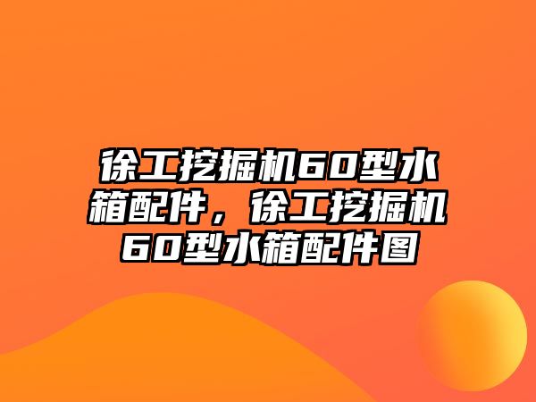 徐工挖掘機60型水箱配件，徐工挖掘機60型水箱配件圖