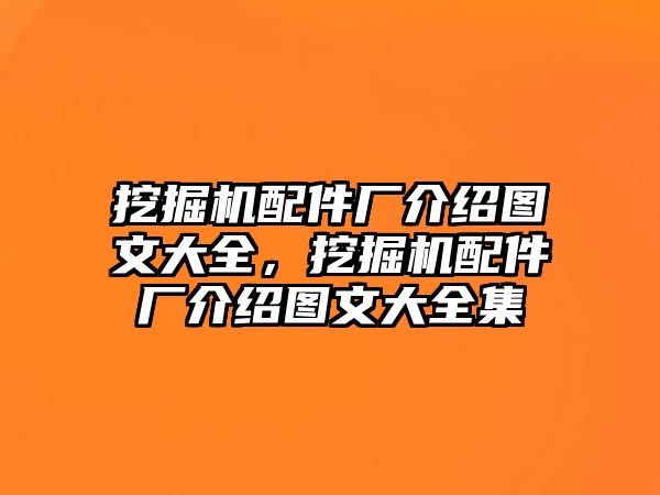 挖掘機配件廠介紹圖文大全，挖掘機配件廠介紹圖文大全集