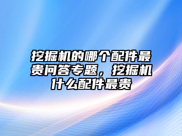 挖掘機(jī)的哪個(gè)配件最貴問(wèn)答專題，挖掘機(jī)什么配件最貴