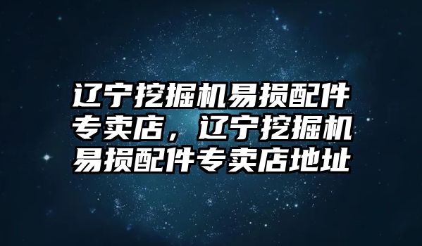 遼寧挖掘機(jī)易損配件專賣(mài)店，遼寧挖掘機(jī)易損配件專賣(mài)店地址