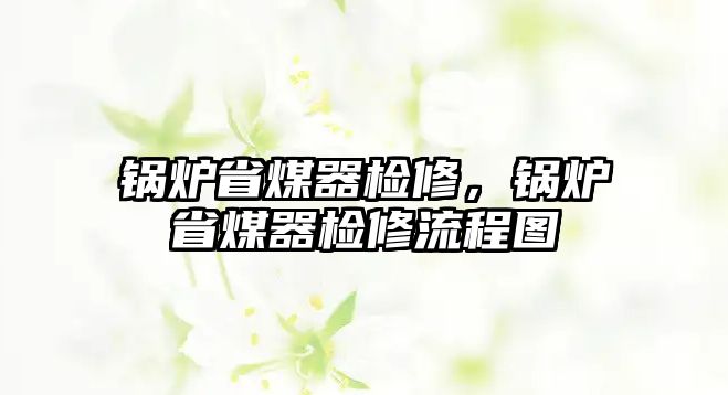 鍋爐省煤器檢修，鍋爐省煤器檢修流程圖