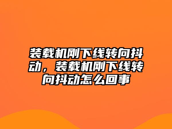 裝載機剛下線轉向抖動，裝載機剛下線轉向抖動怎么回事