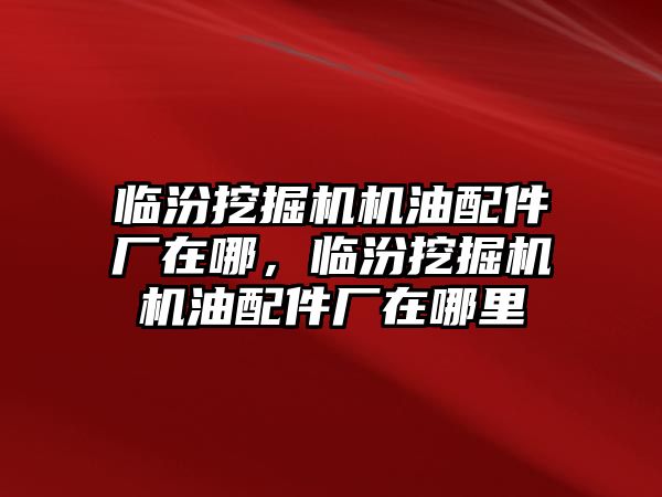 臨汾挖掘機(jī)機(jī)油配件廠在哪，臨汾挖掘機(jī)機(jī)油配件廠在哪里