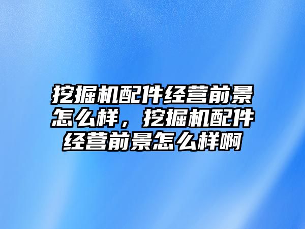 挖掘機配件經營前景怎么樣，挖掘機配件經營前景怎么樣啊