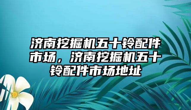 濟南挖掘機五十鈴配件市場，濟南挖掘機五十鈴配件市場地址