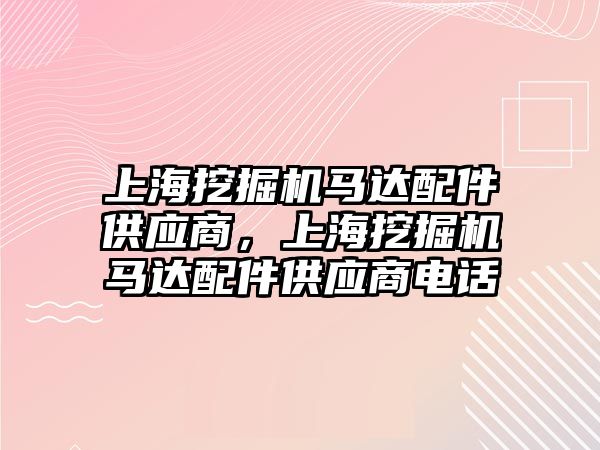 上海挖掘機馬達配件供應(yīng)商，上海挖掘機馬達配件供應(yīng)商電話