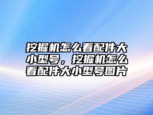 挖掘機怎么看配件大小型號，挖掘機怎么看配件大小型號圖片