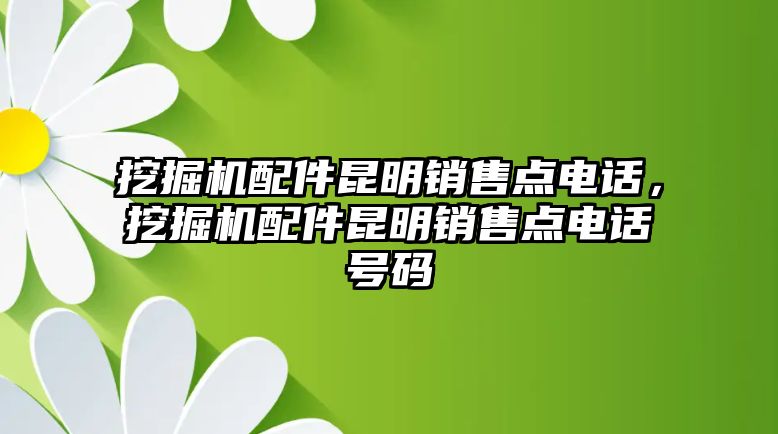 挖掘機(jī)配件昆明銷售點(diǎn)電話，挖掘機(jī)配件昆明銷售點(diǎn)電話號(hào)碼