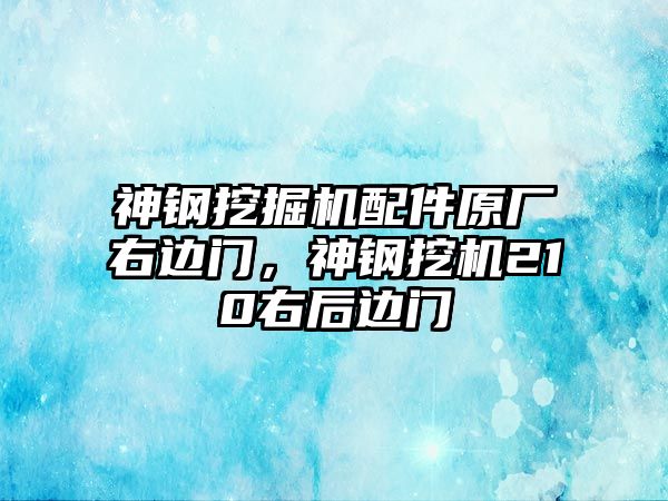 神鋼挖掘機配件原廠右邊門，神鋼挖機210右后邊門