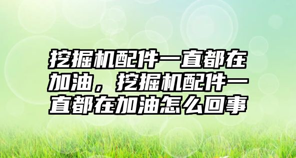 挖掘機配件一直都在加油，挖掘機配件一直都在加油怎么回事