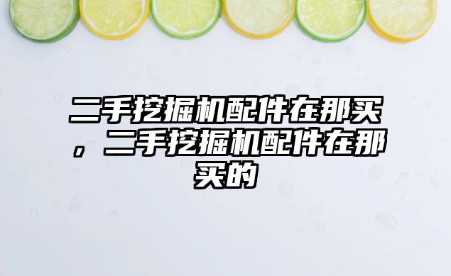 二手挖掘機配件在那買，二手挖掘機配件在那買的