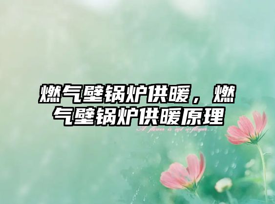 燃氣壁鍋爐供暖，燃氣壁鍋爐供暖原理