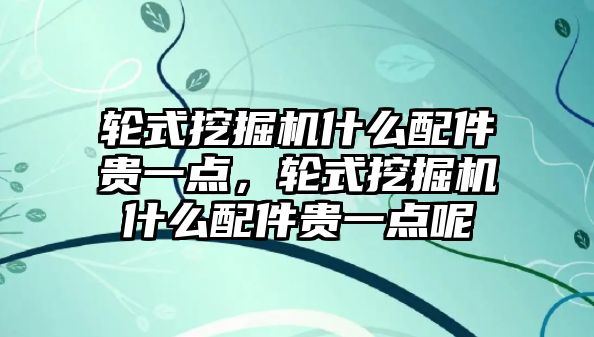 輪式挖掘機什么配件貴一點，輪式挖掘機什么配件貴一點呢