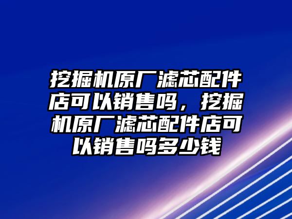 挖掘機(jī)原廠濾芯配件店可以銷售嗎，挖掘機(jī)原廠濾芯配件店可以銷售嗎多少錢