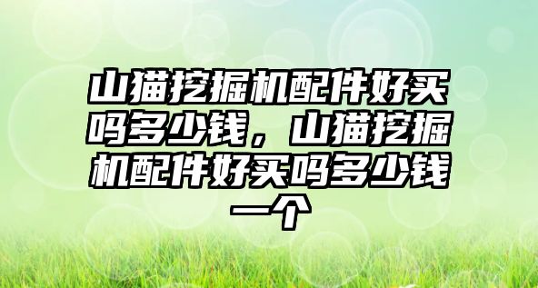 山貓挖掘機配件好買嗎多少錢，山貓挖掘機配件好買嗎多少錢一個