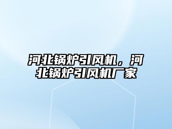 河北鍋爐引風機，河北鍋爐引風機廠家