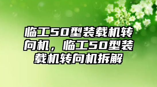 臨工50型裝載機轉向機，臨工50型裝載機轉向機拆解