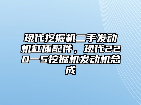 現(xiàn)代挖掘機(jī)二手發(fā)動(dòng)機(jī)缸體配件，現(xiàn)代220一5挖掘機(jī)發(fā)動(dòng)機(jī)總成