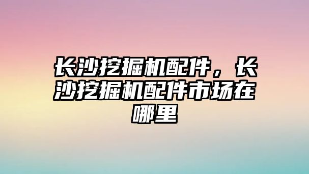 長沙挖掘機配件，長沙挖掘機配件市場在哪里