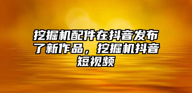 挖掘機配件在抖音發布了新作品，挖掘機抖音短視頻