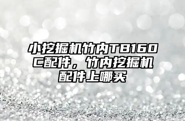 小挖掘機竹內TB160C配件，竹內挖掘機配件上哪買