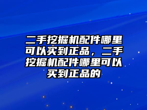 二手挖掘機配件哪里可以買到正品，二手挖掘機配件哪里可以買到正品的